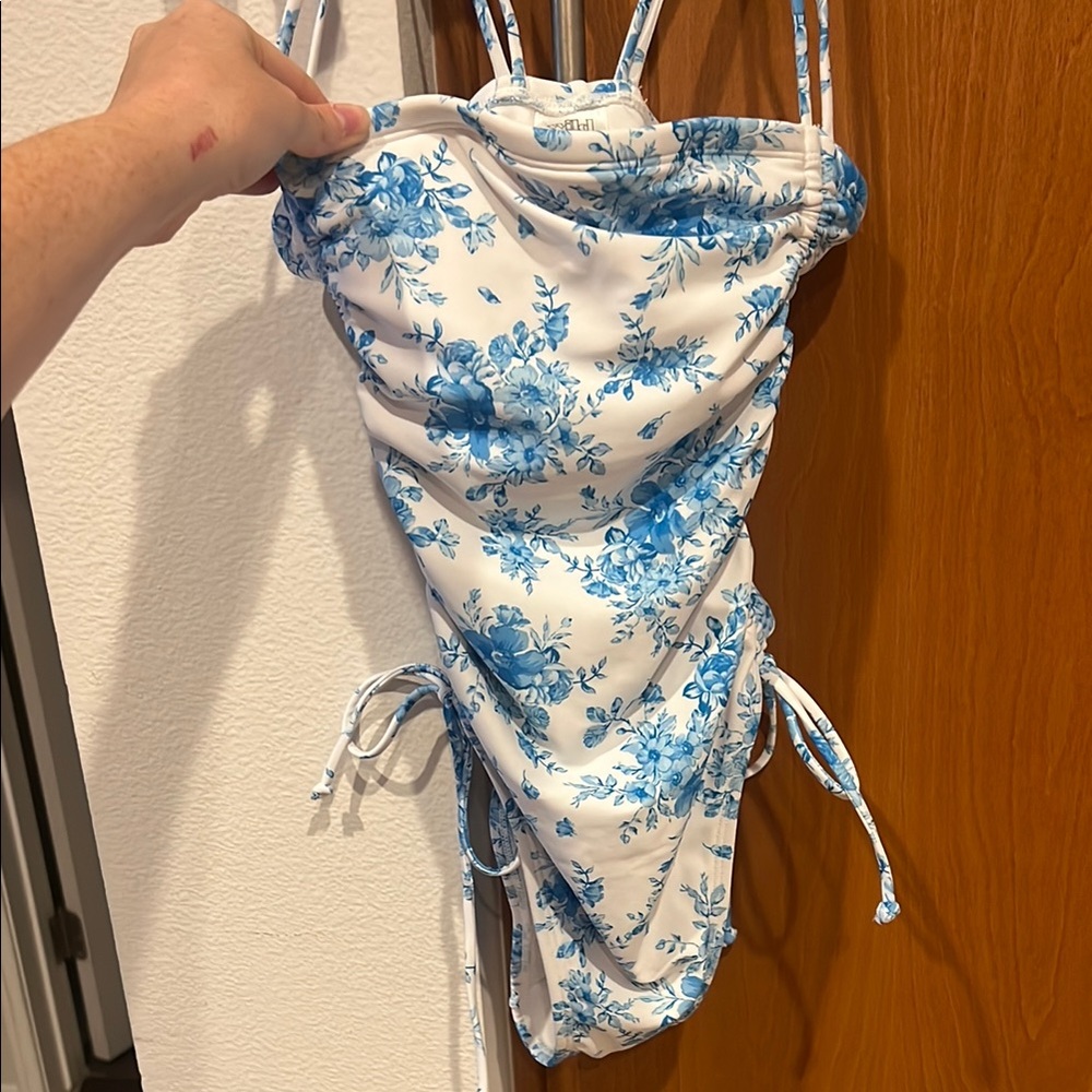 Wild Fable Blue Floral Swimsuit